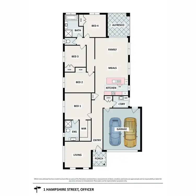 Floorplan of Homely house listing, 1 Hampshire Street, Officer VIC 3809