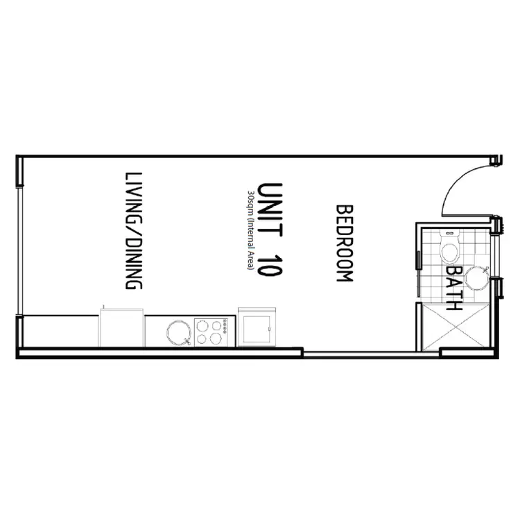 Floorplan of Homely apartment listing, 10/96 Chandos Street, St Leonards NSW 2065