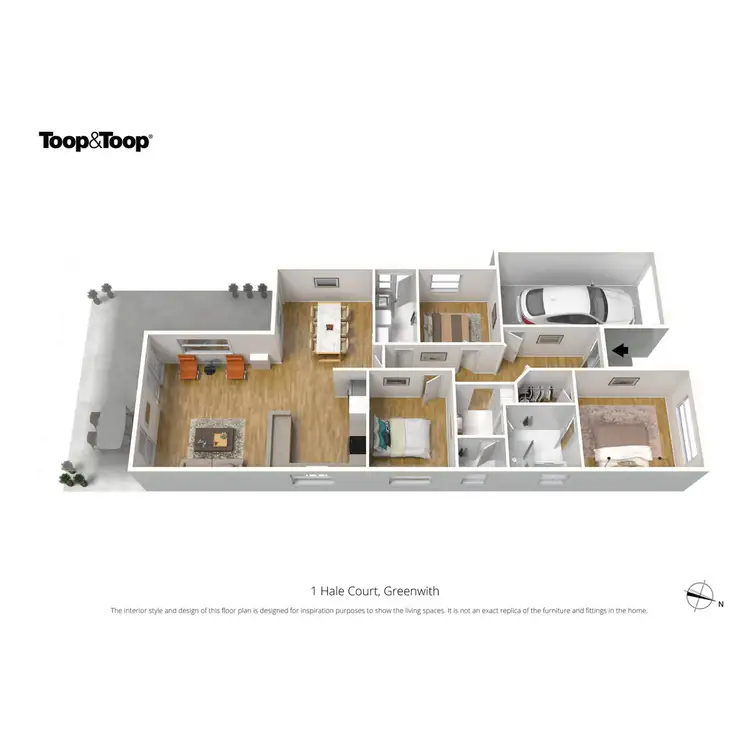 Floorplan of Homely house listing, 1 Hale Court, Greenwith SA 5125
