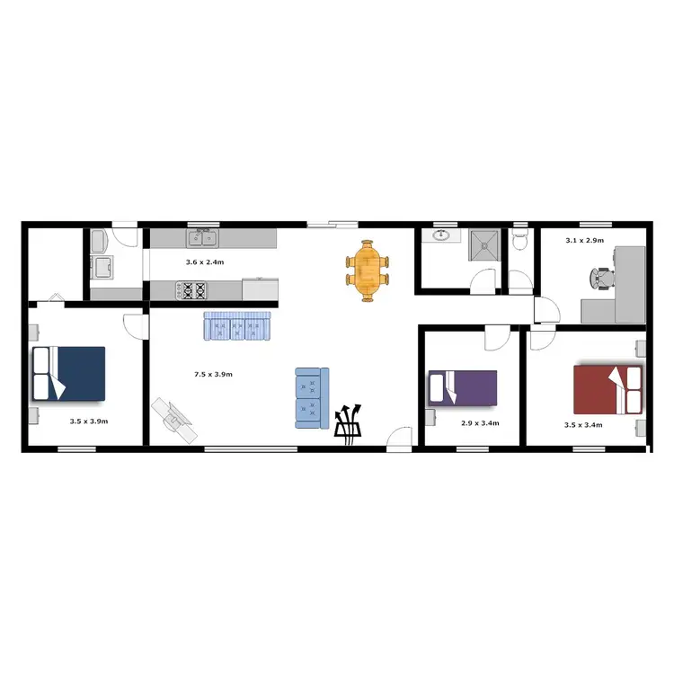 Floorplan of Homely rural property listing, 403 Charlton Gully Road, Port Lincoln SA 5606