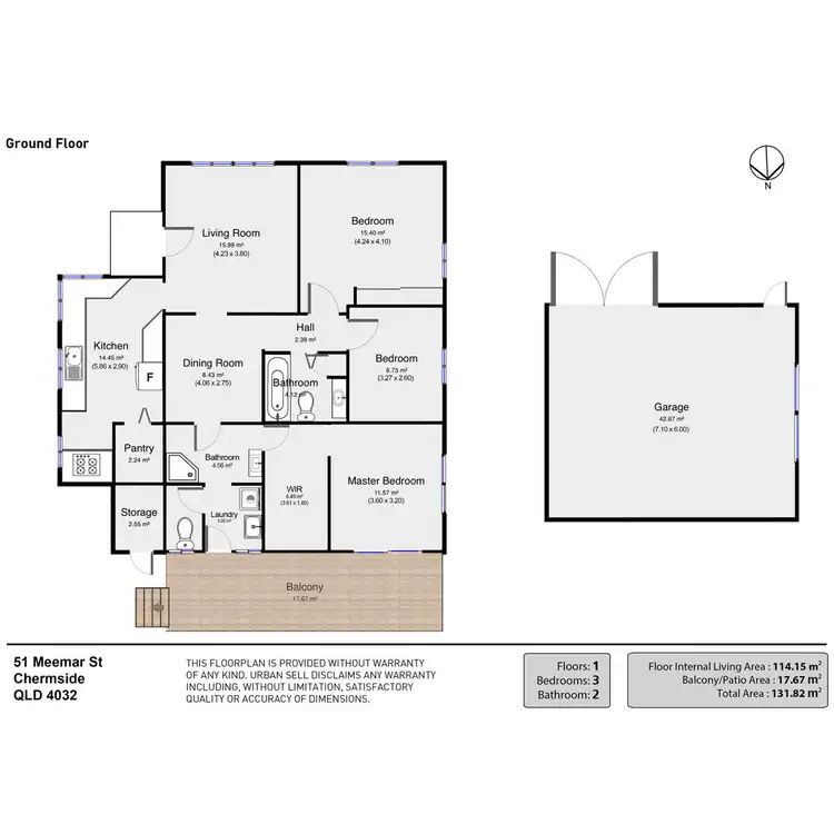 Floorplan of Homely house listing, 51 Meemar Street, Chermside QLD 4032