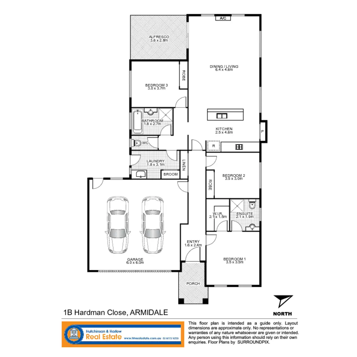 Floorplan of Homely house listing, 1B Hardman Close, Armidale NSW 2350