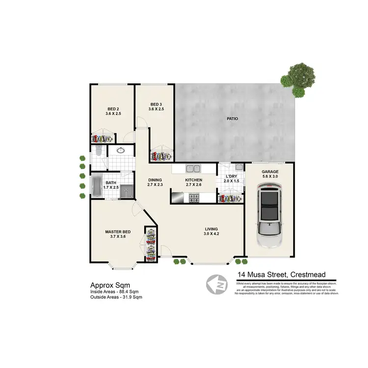 Floorplan of Homely house listing, 14 Musa Street, Crestmead QLD 4132