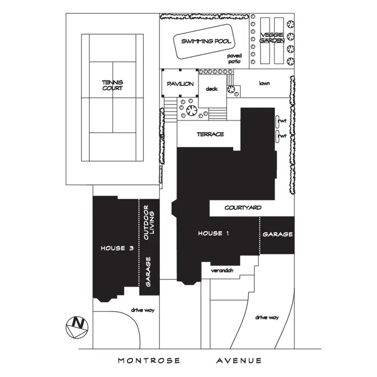 Floorplan of Homely house listing, 1&3 Montrose Avenue, Netherby SA 5062