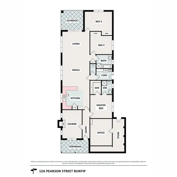 Floorplan of Homely house listing, 12a Pearson Street, Bunyip VIC 3815