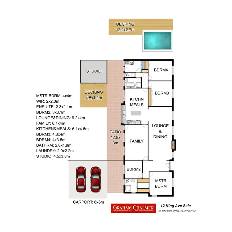 Floorplan of Homely house listing, 12 King Avenue, Sale VIC 3850