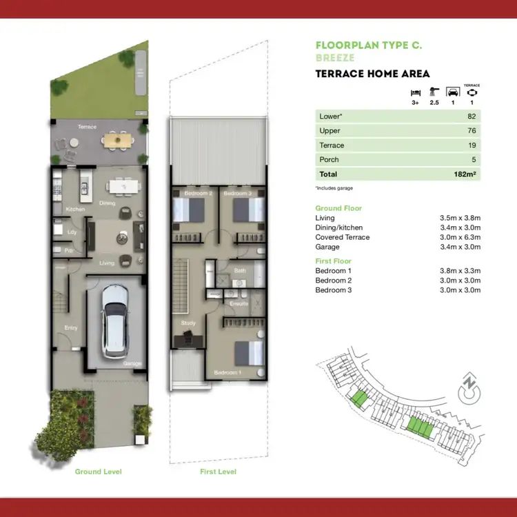 Floorplan of Homely townhouse listing, 36 Halyard Crescent, Hope Island QLD 4212