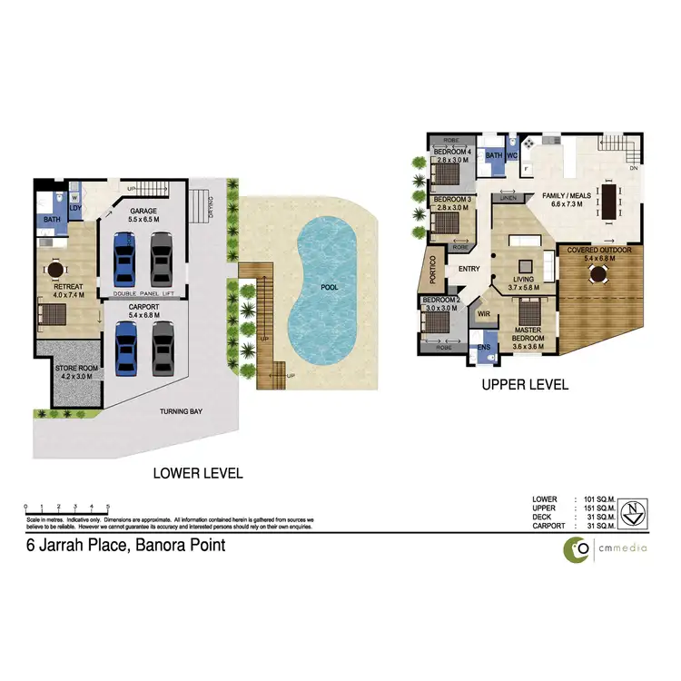 Floorplan of Homely house listing, 6 Jarrah Place, Banora Point NSW 2486