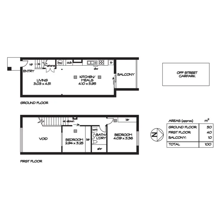Floorplan of Homely unit listing, 54/237 Wakefield Street, Adelaide SA 5000