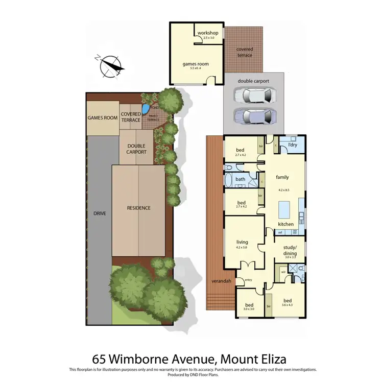 Floorplan of Homely house listing, 65 Wimborne Avenue, Mount Eliza VIC 3930