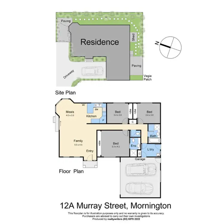 Floorplan of Homely unit listing, 12A Murray Street, Mornington VIC 3931