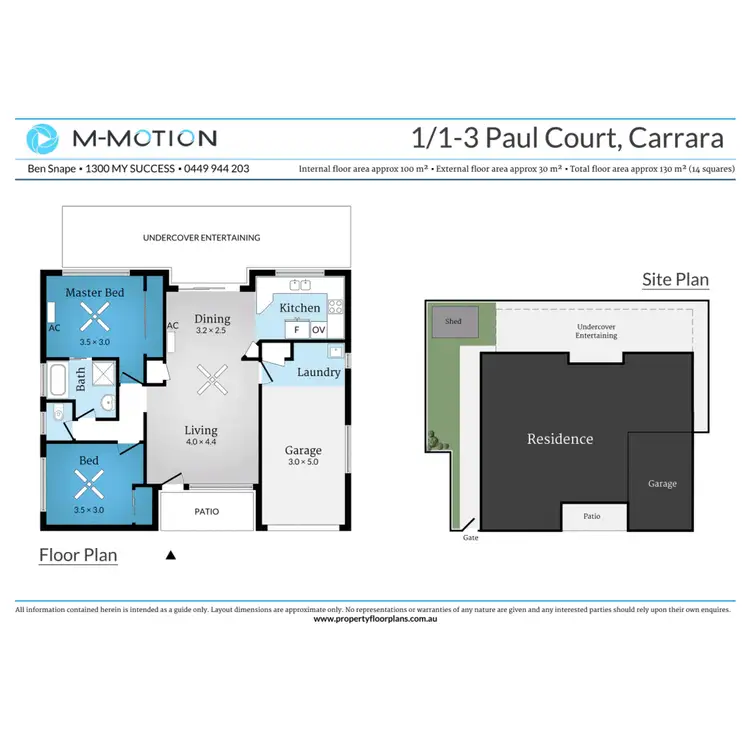 Floorplan of Homely townhouse listing, 1/1-3 Paul Court, Carrara QLD 4211