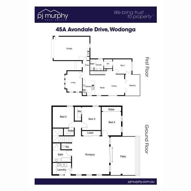 Floorplan of Homely house listing, 45A Avondale Drive, Wodonga VIC 3690