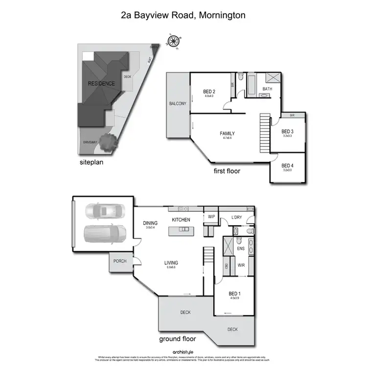 Floorplan of Homely house listing, 2a Bayview Road, Mornington VIC 3931