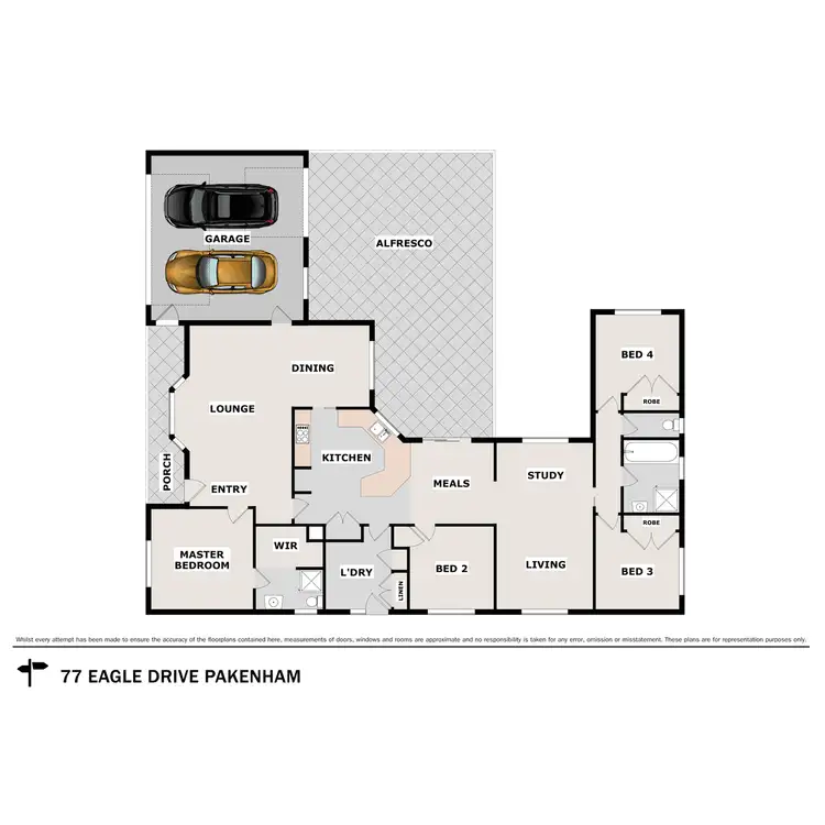 Floorplan of Homely house listing, 77 Eagle Drive, Pakenham VIC 3810