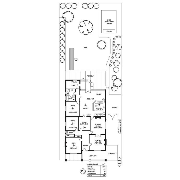 Floorplan of Homely house listing, 43 Brigalow Avenue, Kensington Gardens SA 5068
