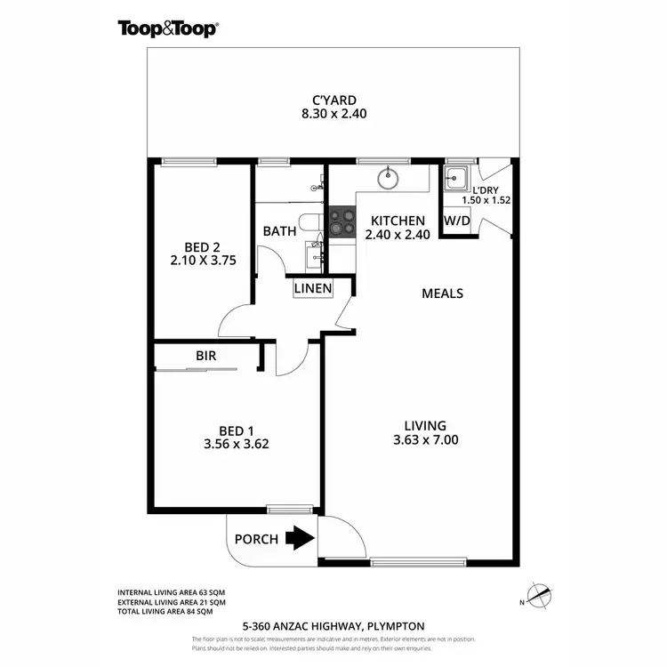 Floorplan of Homely apartment listing, 5/360 Anzac Highway, Plympton SA 5038