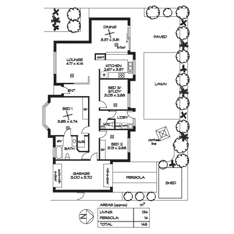 Floorplan of Homely house listing, 3/39 Gordon Terrace, Rosslyn Park SA 5072