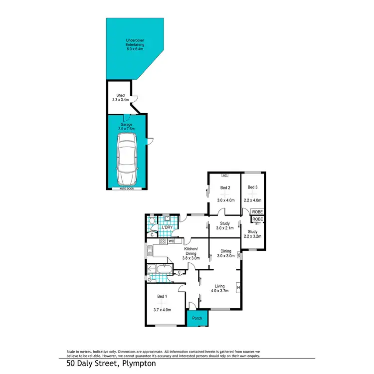 Floorplan of Homely house listing, 50 Daly Street, South Plympton SA 5038