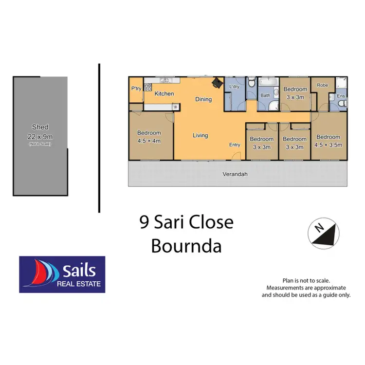 Floorplan of Homely rural property listing, 9 Sari Close, Bournda NSW 2548