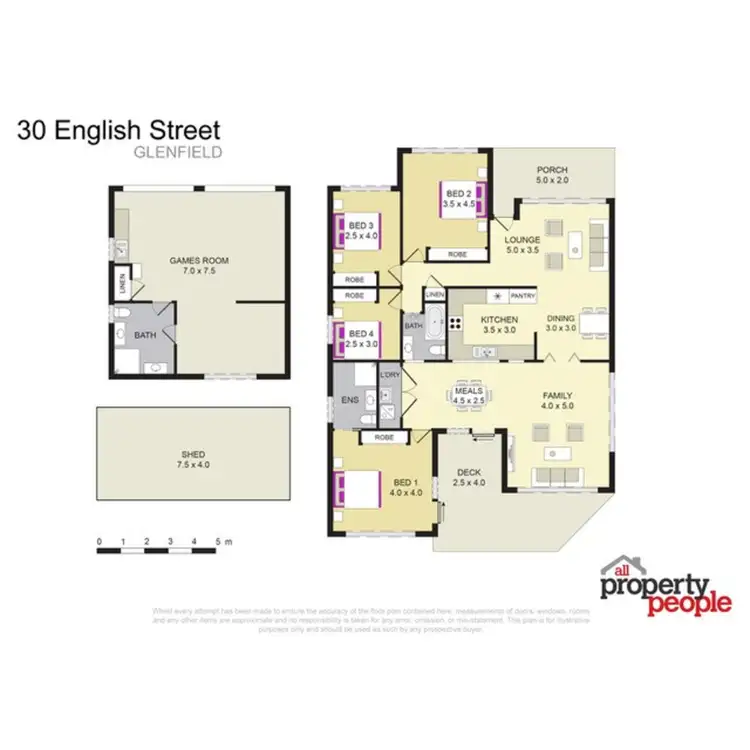 Floorplan of Homely house listing, 30 English Street, Glenfield NSW 2167
