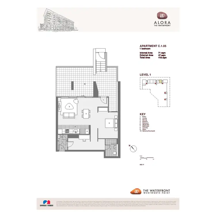 Floorplan of Homely apartment listing, 105/14 Nuvolari Place Baywater Drive, Wentworth Point NSW 2127
