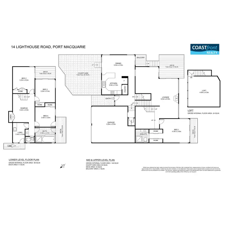 Floorplan of Homely house listing, 14 Lighthouse Road, Port Macquarie NSW 2444