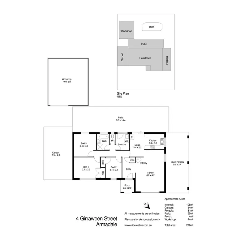 Floorplan of Homely house listing, 4 Girraween Street, Armadale WA 6112