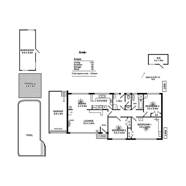 Floorplan of Homely house listing, 9 Roundaway Crescent, O'halloran Hill SA 5158
