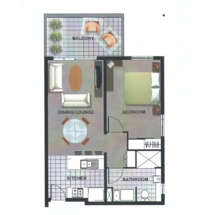 Floorplan of Homely unit listing, 2307/151 Annerley Road, Dutton Park QLD 4102