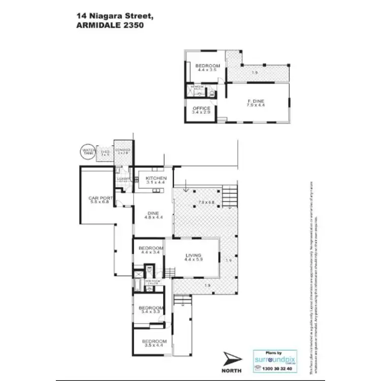 Floorplan of Homely house listing, 14 Niagara Street, Armidale NSW 2350