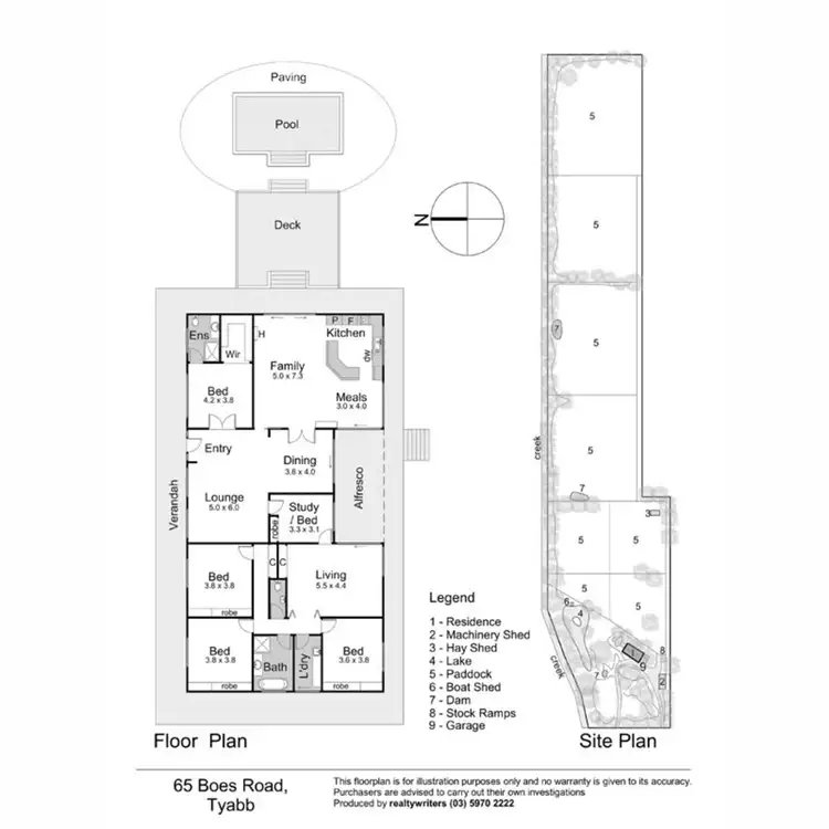 Floorplan of Homely rural property listing, 65 Boes Road, Tyabb VIC 3913