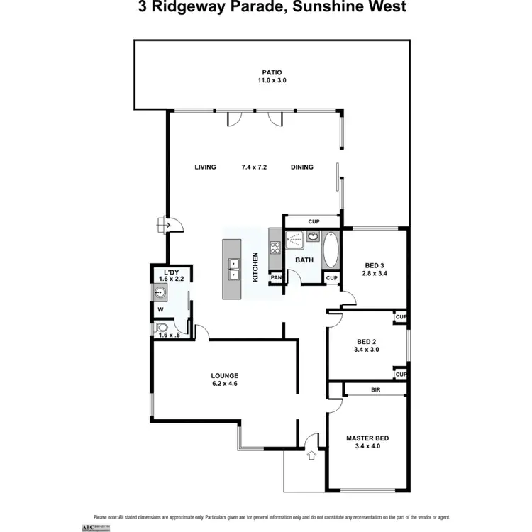 Floorplan of Homely house listing, 3 Ridgeway Parade, Sunshine West VIC 3020