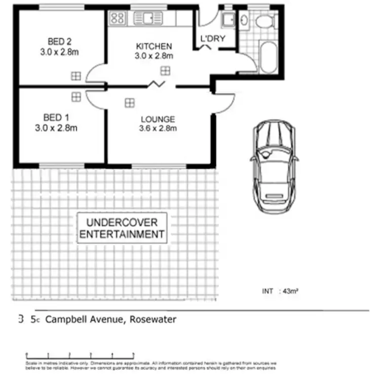 Floorplan of Homely retirement listing, 3/5c Campbell Avenue, Rosewater SA 5013