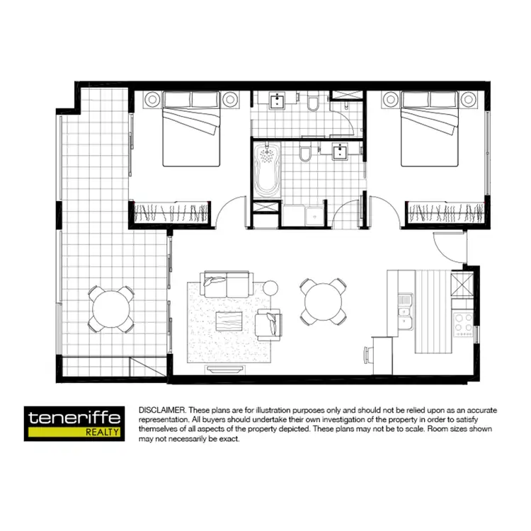 Floorplan of Homely apartment listing, 43 Beeston Street, Teneriffe QLD 4005