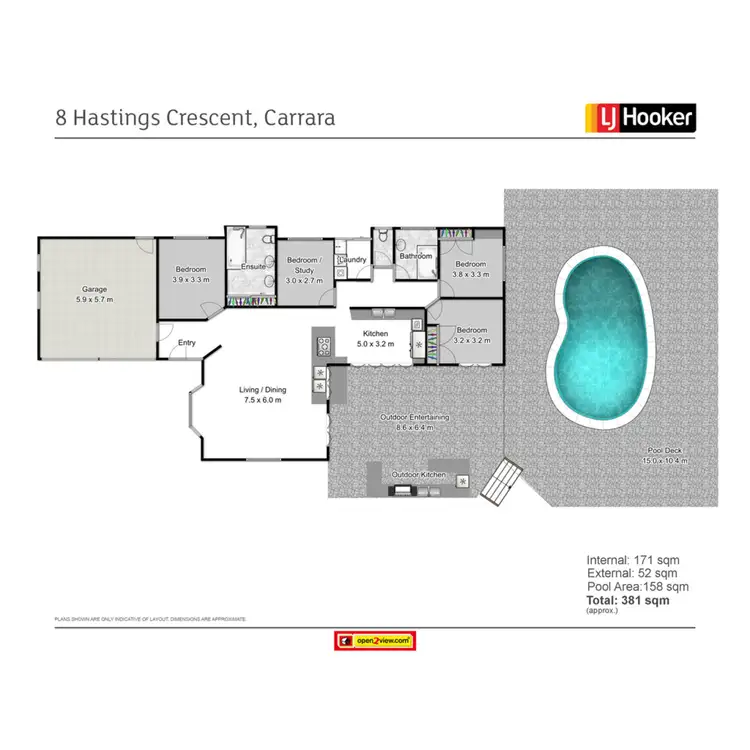 Floorplan of Homely house listing, 8 Hastings Crescent, Carrara QLD 4211