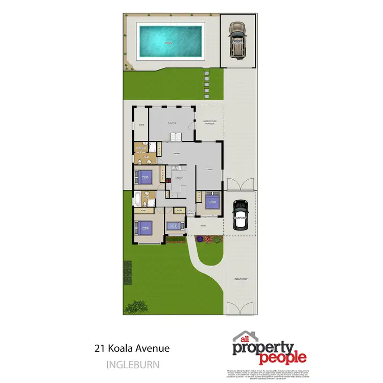 Floorplan of Homely house listing, 21 Koala Avenue, Ingleburn NSW 2565