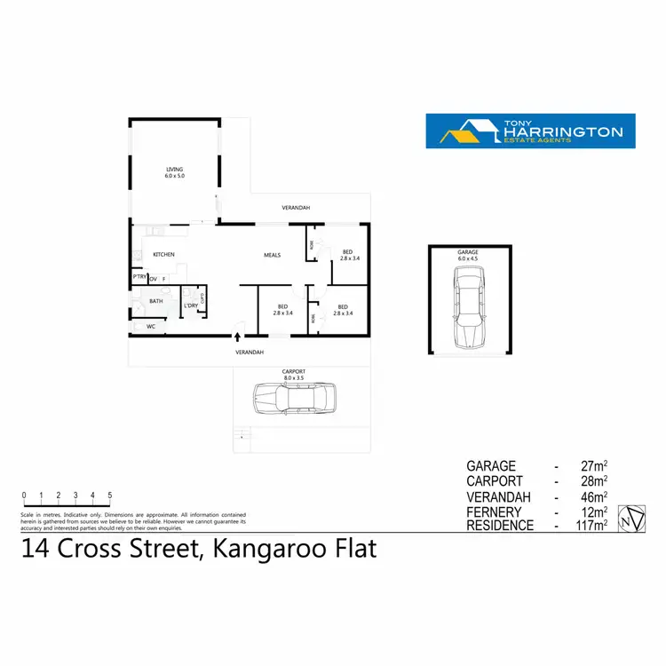 Floorplan of Homely house listing, 14 Cross Street, Kangaroo Flat VIC 3555