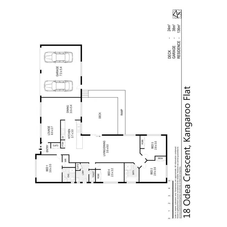 Floorplan of Homely house listing, 18 O'Dea Crescent, Kangaroo Flat VIC 3555