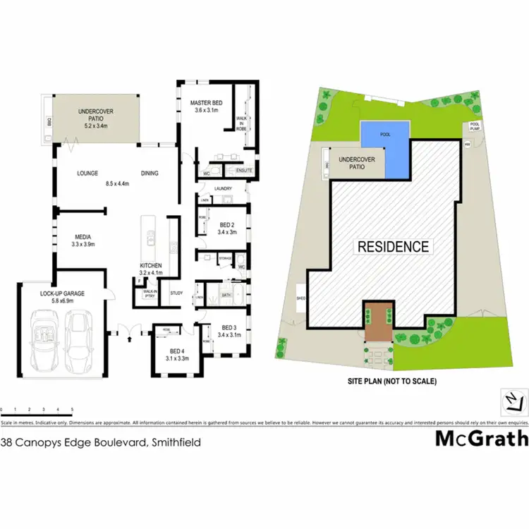 Floorplan of Homely house listing, 38 Canopys Edge Boulevard, Smithfield QLD 4878