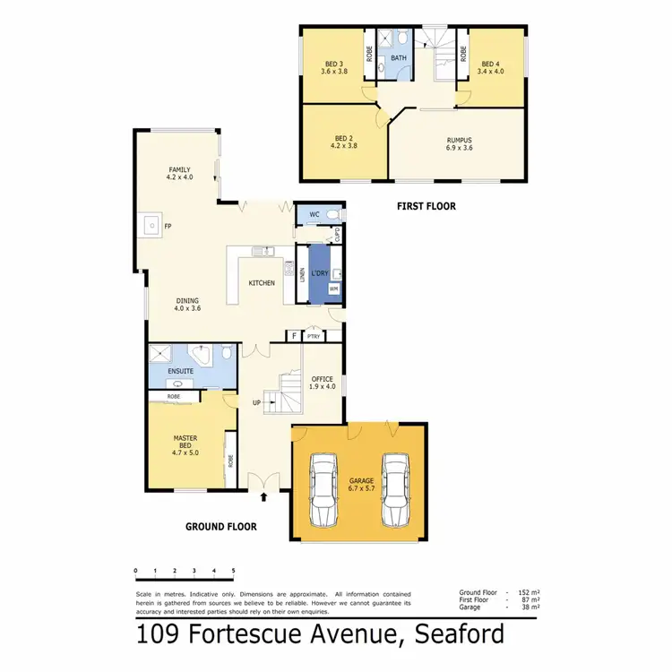 Floorplan of Homely house listing, 109 Fortescue Avenue, Seaford VIC 3198