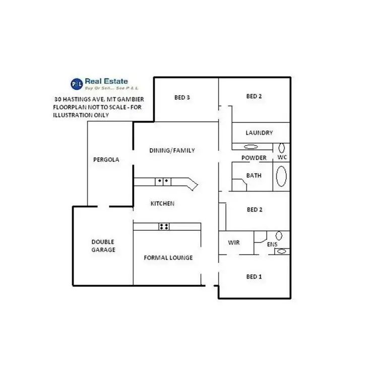 Floorplan of Homely house listing, 30 Hastings Avenue, Mount Gambier SA 5290