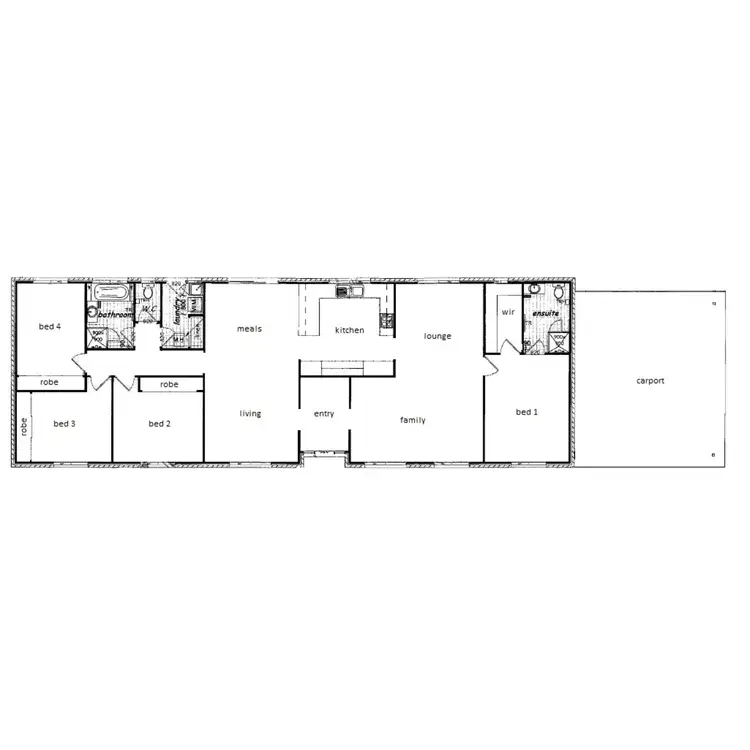 Floorplan of Homely rural property listing, Lot 4/1939 Walshs Bridge Road, Numurkah VIC 3636