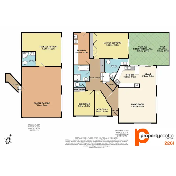 Floorplan of Homely townhouse listing, 2 Donegal Road, Berkeley Vale NSW 2261
