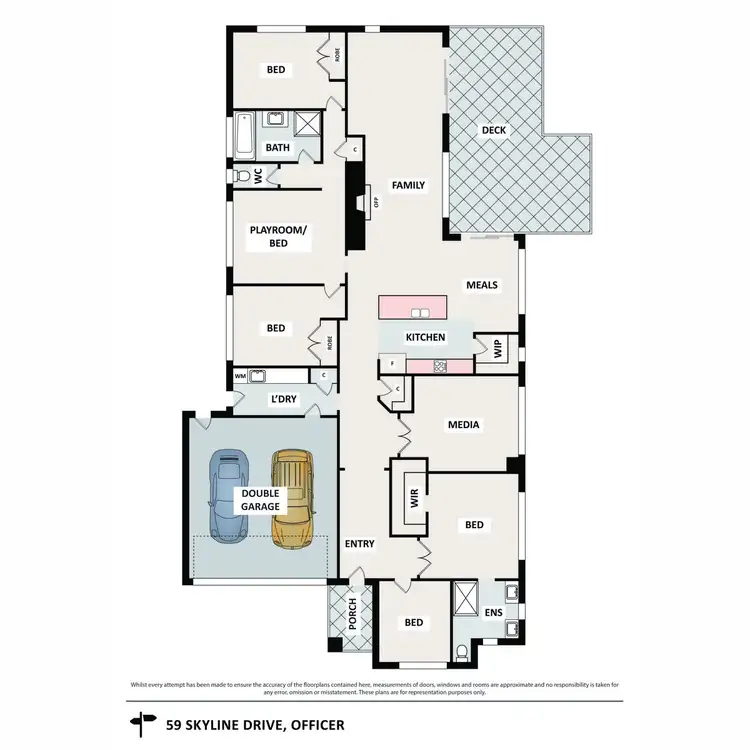 Floorplan of Homely house listing, 59 Skyline Drive, Officer VIC 3809