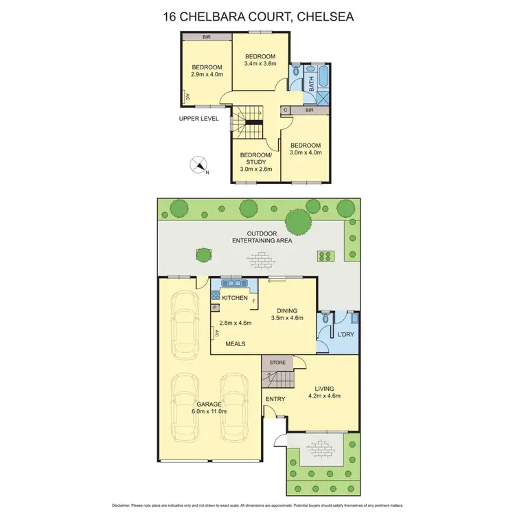 Floorplan of Homely townhouse listing, 16 Chelbara Court, Chelsea VIC 3196