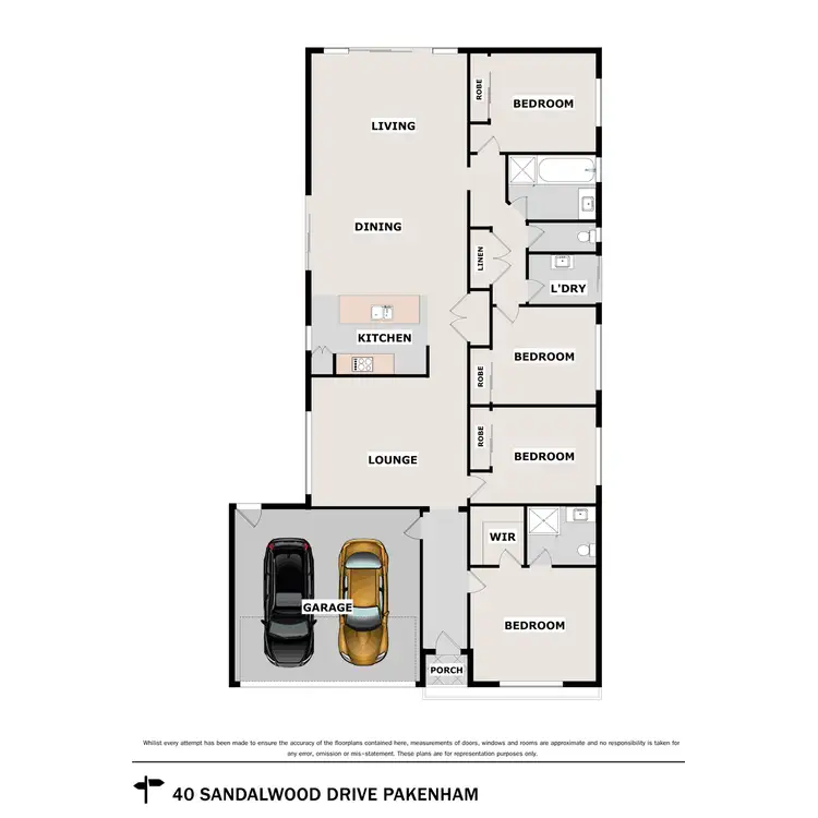 Floorplan of Homely house listing, 40 Sandalwood Drive, Pakenham VIC 3810
