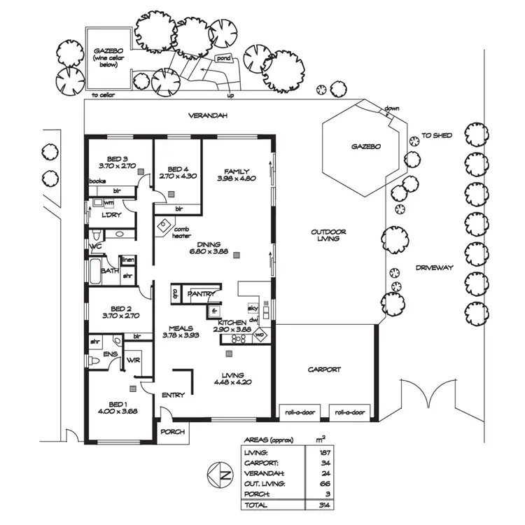 Floorplan of Homely house listing, 20 Dalmeny Drive, Mount Barker SA 5251