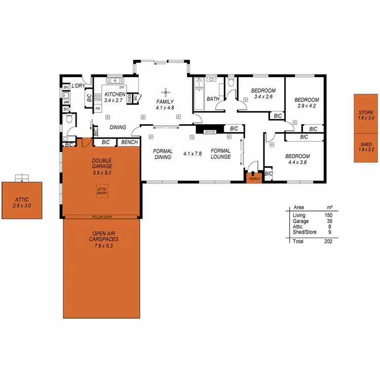 Floorplan of Homely house listing, 18 Coach House Drive, Novar Gardens SA 5040