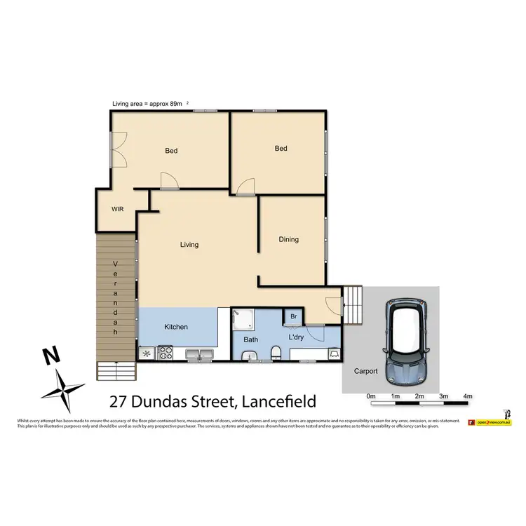 Floorplan of Homely house listing, 27 Dundas Street, Lancefield VIC 3435
